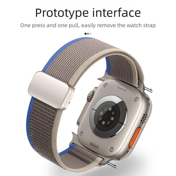 Magnetic Buckle Trail Loop Nylon Watch Band Watch Band, For Apple Watch 46mm / 49mm / 45mm / 44mm, For Apple Watch 42mm / 41mm / 40mm / 38mm