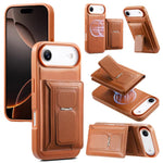 CaseNeo Retro Hinge Folding Wallet Magnetic Back Phone Case, For iPhone 17e / 16e, For iPhone 17 Pro Max, For iPhone 17 Pro, For iPhone 17, For iPhone Air, For iPhone 16 Pro Max, For iPhone 16 Pro, For iPhone 16 Plus, For iPhone 16, For iPhone 15 Pro M...
