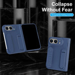 Bazher Shell Film Integrated Holder Shockproof Phone Case, For iPhone Duo