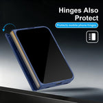 Bazher Shell Film Integrated Holder Shockproof Phone Case, For iPhone Duo