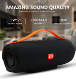E13 Mini Portable Wireless Bluetooth Speaker Stereo Speakerphone Radio Music Subwoofer Column Speakers with TF FM, RED, BLUE, BLACK