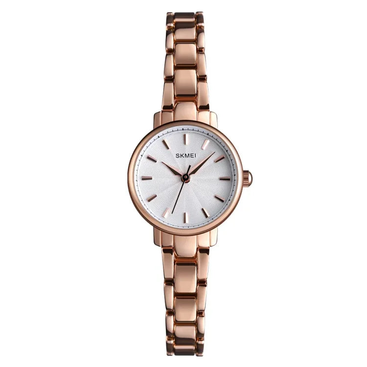 Skmei 1410 Lady Quartz Watch European and American Fashion Watch Business Leisure Steel Belt Lady Watch