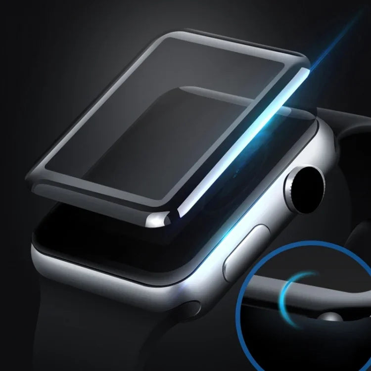 2pcs mocolo 0.33mm 9H 3D Round Edge Tempered Glass Film, For Apple Watch series 5 /4 40mm, For  Apple Watch series 5 / 4 44mm