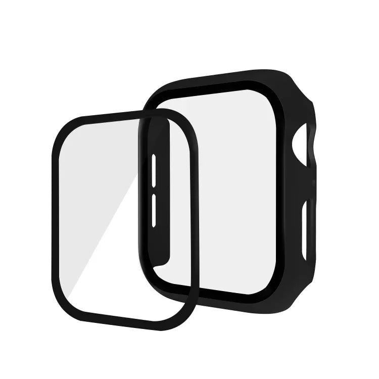 ENKAY Hat-prince Full Coverage PC Case + Tempered Glass Protector for Apple Watch Series 6 / 5 / 4 / SE 3 / SE 2 / SE 1 44mm