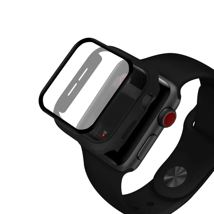 ENKAY Hat-prince Full Coverage PC Case + Tempered Glass Protector for Apple Watch Series 6 / 5 / 4 / SE 3 / SE 2 / SE 1 40mm