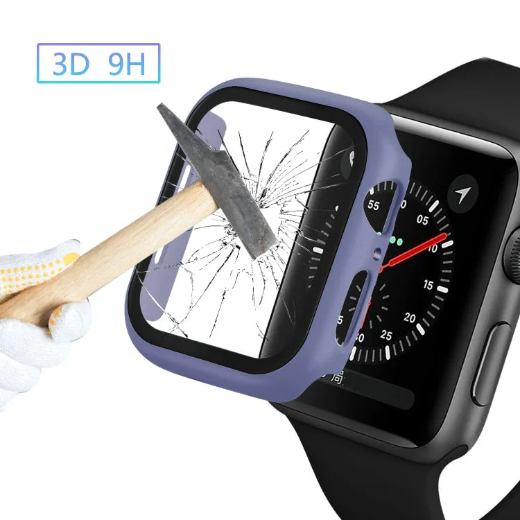 ENKAY Hat-prince Full Coverage PC Case + Tempered Glass Protector for Apple Watch Series 6 / 5 / 4 / SE 3 / SE 2 / SE 1 40mm