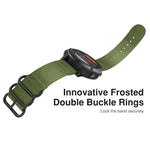 For Garmin Fenix 5S 20mm Three-ring Nylon Watchband