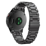For Garmin 5 20mm Tri-Bead Stainless Steel Steel Watchband