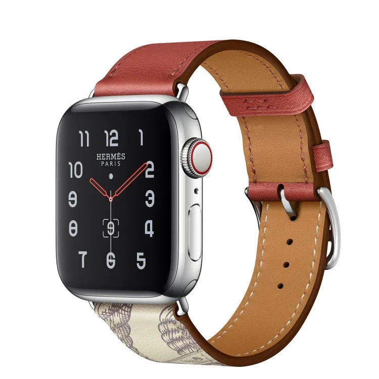 For Apple Watch 3 / 2 / 1 Generation 38mm Universal Silk Screen Psingle-ring Watchband