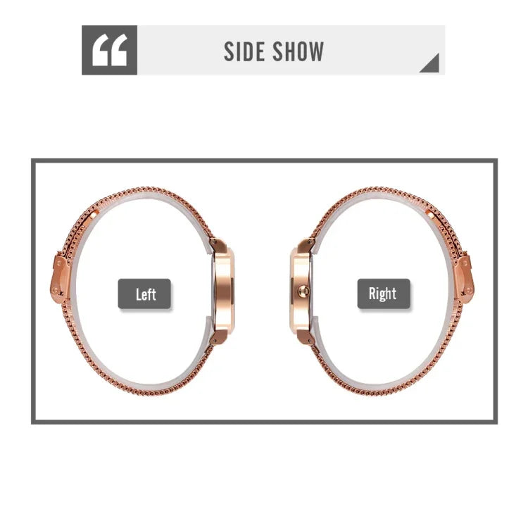 Skmei 1595 Fashion Elegant Scale Free Steel Mesh Belt Women's Watch Waterproof Business Student Quartz Watch Female