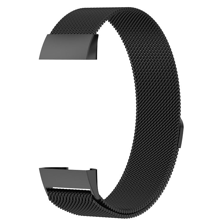 Stainless Steel Magnet Wrist Strap for FITBIT Charge 4 / 3，Small Size: 190x18mm, Size：190x18mm