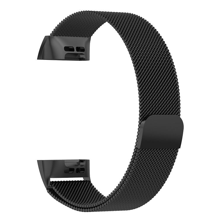 Stainless Steel Magnet Wrist Strap for FITBIT Charge 4 / 3，Small Size: 190x18mm, Size：190x18mm