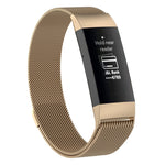 Stainless Steel Magnet Wrist Strap for FITBIT Charge 4 / 3，Small Size: 190x18mm, Size：190x18mm