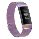 Stainless Steel Magnet Wrist Strap for FITBIT Charge 4 / 3，Small Size: 190x18mm, Size：190x18mm