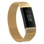 Stainless Steel Magnet Wrist Strap for FITBIT Charge 4 / 3，Small Size: 190x18mm, Size：190x18mm