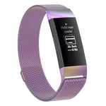 Stainless Steel Magnet Wrist Strap for FITBIT Charge 4 / 3，Small Size: 190x18mm, Size：190x18mm