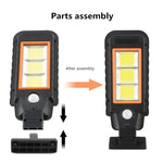 Solar Lamp Body Induction Wall Lamp LED Outdoor Waterproof Lighting Street Lamp, 128 COB