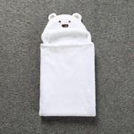 Cute Animal Cartoon Babies Blanket Kids Hooded Bathrobe Toddler Baby Bath Towel