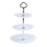 Party Birthday Three-layer Fruit Plate Cake Stand Dessert Storage Rack, Clear