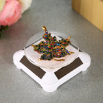 110*110*50mm Solar Showcase Automatic Rotating Stand 360 Turntable For Necklace Bracelet Watch Display, TBD0155001101A, TBD0155001101B, TBD0155001101C, TBD0155001101D