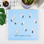 DIY Loose-leaf Self-adhesive Photo Album, He Finch, Pelican, Yellow Pear, Pink Flamingo