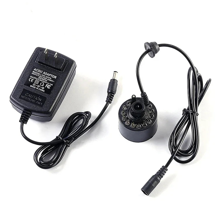 Fountain Fish Tank Ultrasonic Portable Atomizer, US Plug, Atomizer 12 Lamp Plastic, Atomizer without Lamp Metal, Atomizer without Lamp Plastic