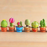 Mini Cute Potted Artificial Plant Flower Miniature Doll House Decoration Accessories, Blue, Baby, Love Heart, Flower, Love