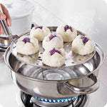 Multifunctional Waterproof Shelf Steaming Tray Stainless Steel Steaming Grid Cage Steaming Sheet Steaming Rack, 20cm, 22cm, 24cm, 26cm