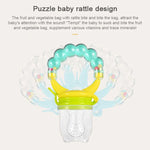 Baby Nipple Fresh Food Fruit Milk Feeding Bottles Learn Feeding Drinking Handle Teething Pacifier with Bell, S