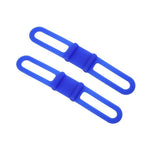 5 PCS Silicon Strap Mountain Road Bike Torch Phone Flashlight  Elastic Bandage Bicycle Light Mount Holder