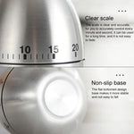 Mechanical Egg Kitchen Cooking Timer Alarm 60 Minutes Stainless Steel  Kitchen Tools, Mechanical Egg Timer