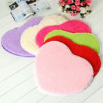 Heart Shape Non-slip Bath Mats Kitchen Carpet Home Decoration, 30*40CM