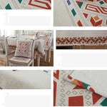 Retro Pattern Linen Table Cloth For Dinner Home Decor Dustproof Table Cover, 85x85cm, 110x110cm, 110x160cm, 130x180cm