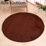 KSolid Round Carpet Soft Fleece Mat Anti-Slip Area Rug Kids Bedroom Door Mats, Diameter: 80cm, Diameter: 100cm, Diameter: 120cm