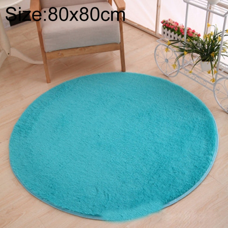 KSolid Round Carpet Soft Fleece Mat Anti-Slip Area Rug Kids Bedroom Door Mats, Diameter: 80cm, Diameter: 100cm, Diameter: 120cm