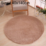 KSolid Round Carpet Soft Fleece Mat Anti-Slip Area Rug Kids Bedroom Door Mats, Diameter: 140cm, Diameter: 160cm