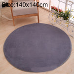 KSolid Round Carpet Soft Fleece Mat Anti-Slip Area Rug Kids Bedroom Door Mats, Diameter: 140cm, Diameter: 160cm