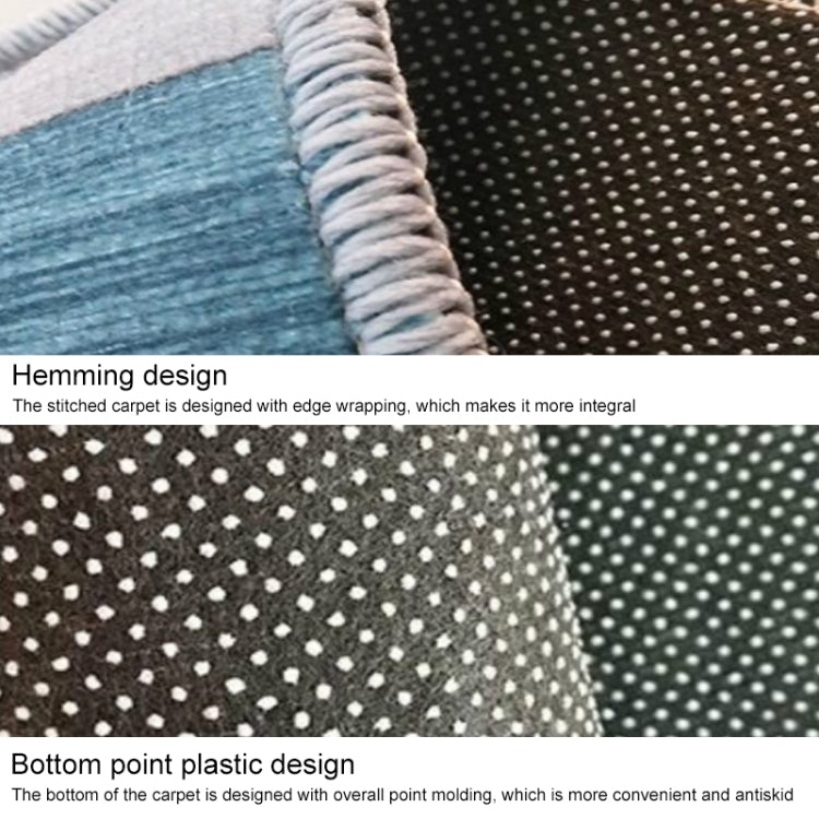 Simple Modern Abstract Lattice Carpets Living Room Bedroom Floor Mat, 50x80cm, 80x120cm