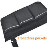 Walking Aid Wheelchair Armrest Side Storage Bag Car Storage Hanging Bag, Purple, Black, Brown, Red Wine, Dark Blue