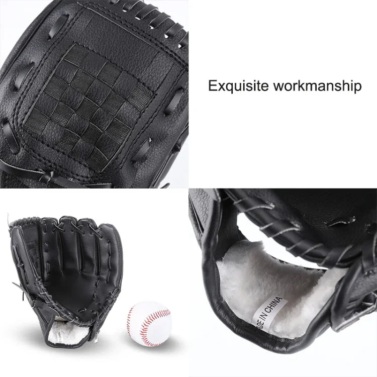 PVC Outdoor Motion Baseball Leather Baseball Pitcher Softball Gloves, 10.5 inch, 11.5 inch, 12.5 inch
