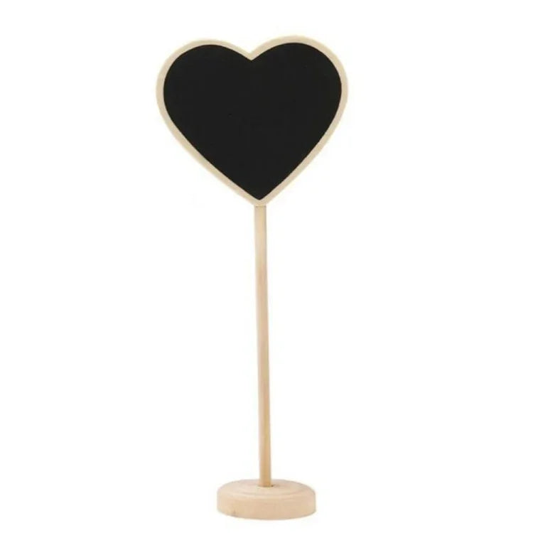 10 PCS Wooden Blackboard Chalkboard Mini Message Notice Board Table Wedding Party Decoration, Wooden Blackboard 2
