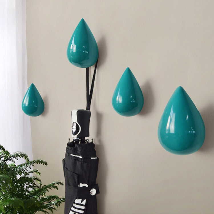 Creative Water Droplets Wall Hooks Home Decoration Resin Mural 3D Coat Hook Single Hooks Wall Hanger, Big Size, Small Size