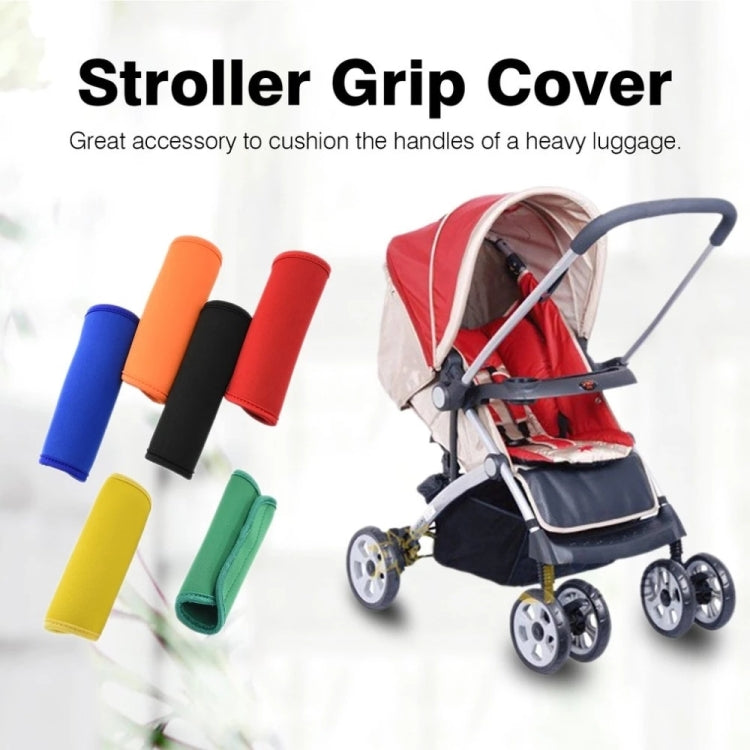 2 PCS Comfortable Neoprene Luggage Handle Wrap Grip Baby Universal Stroller Grip Protective Cover for Travel Bag Luggage Suitcase, Universal Blue, Universal Yellow, Universal Black, Universal Orange, Universal Red, Universal Green