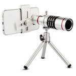 Bolanke Outdoor Telescope Mobile Phone Accessories Shooting Telephoto Lens with Universal Metal Clip, 12X, 18X