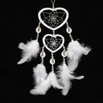 Dreamcatcher Pendant Up And Down Double Ring Peach Heart Dream Catcher