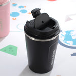 Smart Version Double Stainless steel 304 Coffee Mug Car Thermos Mug Travel Thermo Cup, 380ml Green, 380ml Blue, 380ml Pink, 380ml White, 380ml Black, 510ml White, 510ml Black, 510ml Green, 510ml Blue, 510ml Pink