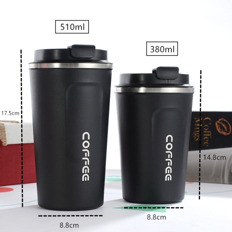 Smart Version Double Stainless steel 304 Coffee Mug Car Thermos Mug Travel Thermo Cup, 380ml Green, 380ml Blue, 380ml Pink, 380ml White, 380ml Black, 510ml White, 510ml Black, 510ml Green, 510ml Blue, 510ml Pink