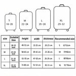 Travel Abrasion-resistant Elastic Luggage Protective Cover Suitcase Dust Covers, 18-21 inch, 22-24 inch, 25-28 inch, 29-32 inch