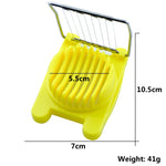 2 PCS Multifunctional Stainless Steel Egg Preserved Egg Slicer Fancy Splitter Kitchen Supplies Egg Cutting Tools
