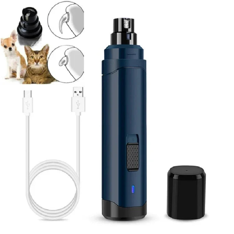 Pet Nail Polisher Cats and Dogs Clean Nails Electric Manicure, PTy068 1 Block Silent Version, PTy078 2 Block Professional Edition
